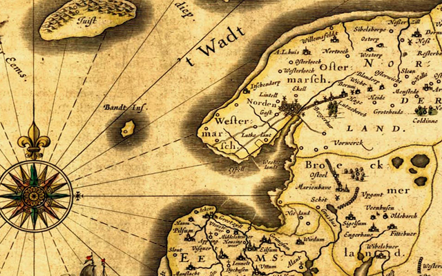 Itzendorf_auf_einer_Karte_des_Ubbo_Emmius